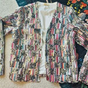 Colorful Sequin Women's Blazer